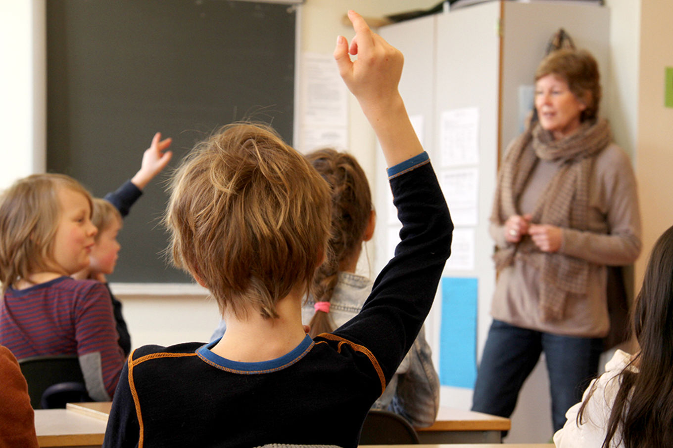 Foto: Heidi M. Skjebstad Elever arbeider i klasserom. (Foto: Heidi M. Skjebstad)